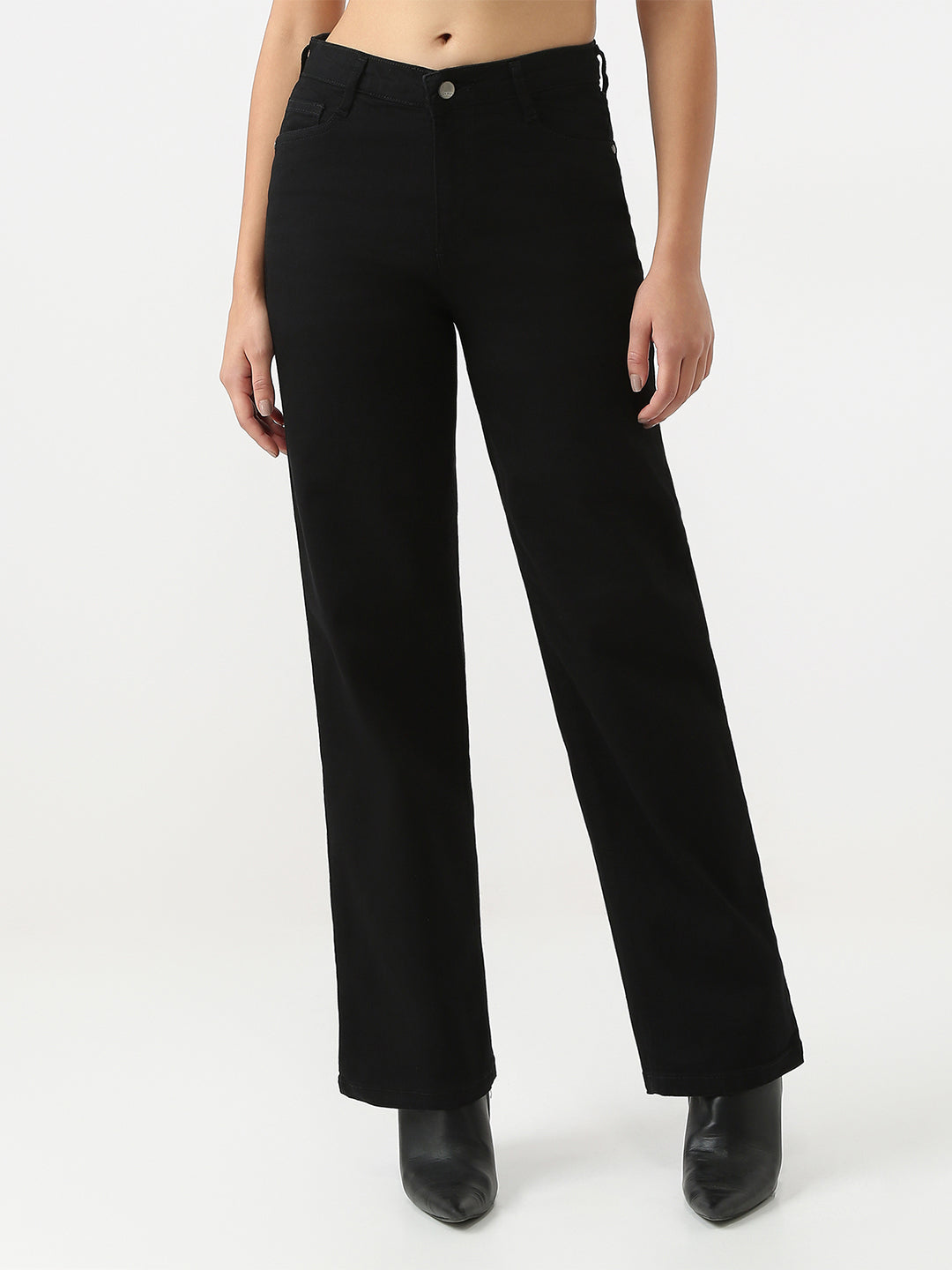 Women High-Rise Straight Fit Jeans