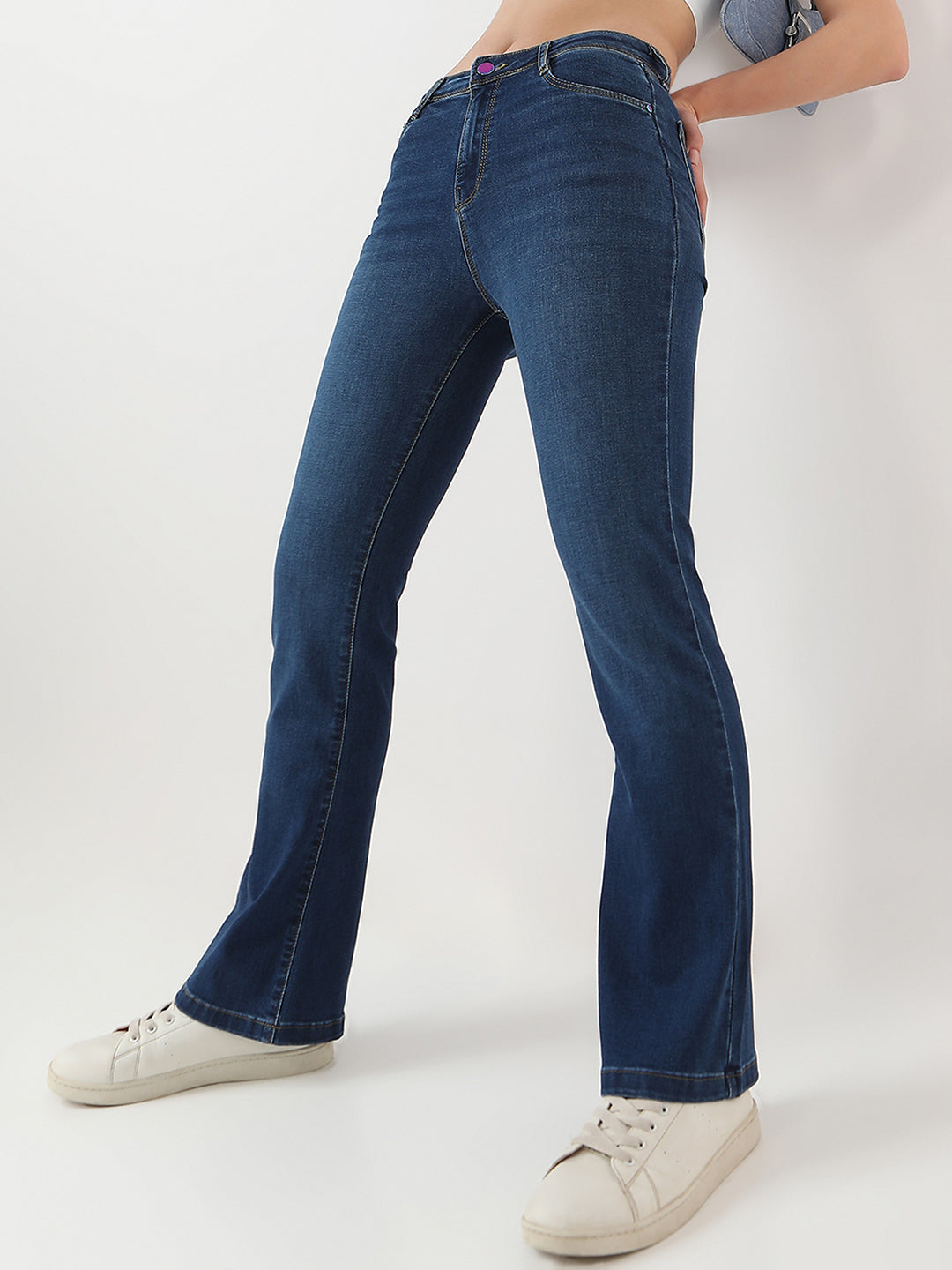 Women High-Rise Flared Jeans