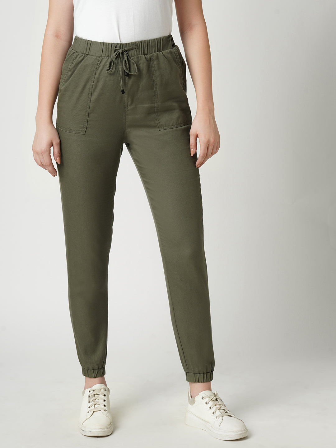 Army Green One Side Printed Jogger – rigoindia