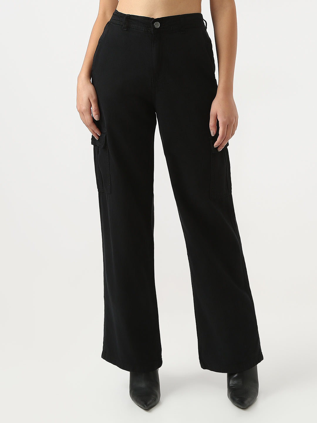 Women High-Rise Loose Fit Cargo