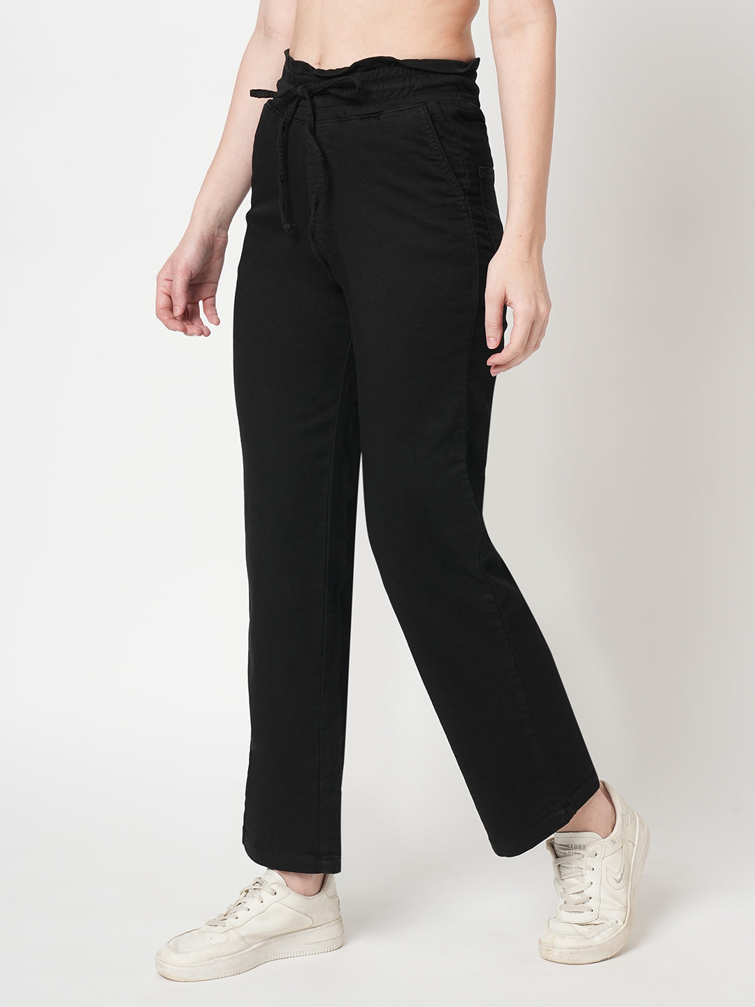 Women Black High-Rise Jogger