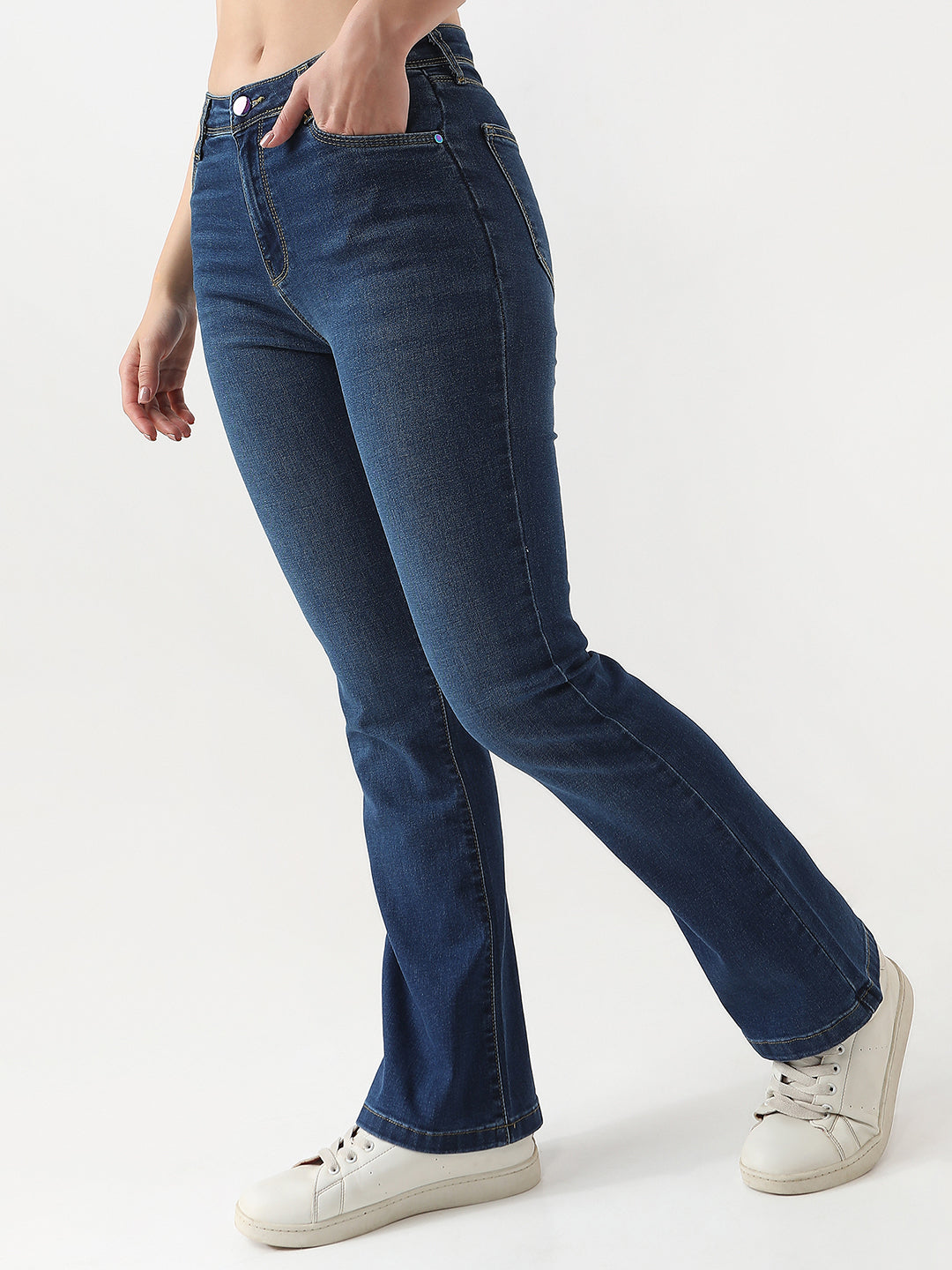 Women High-Rise Flared Jeans