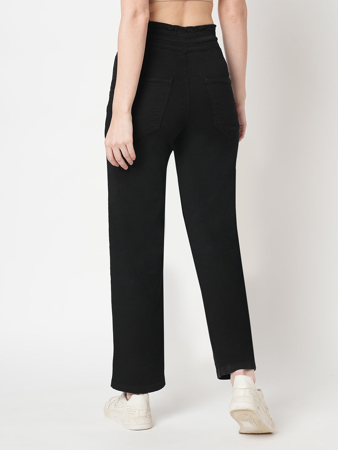 Women Black High-Rise Jogger