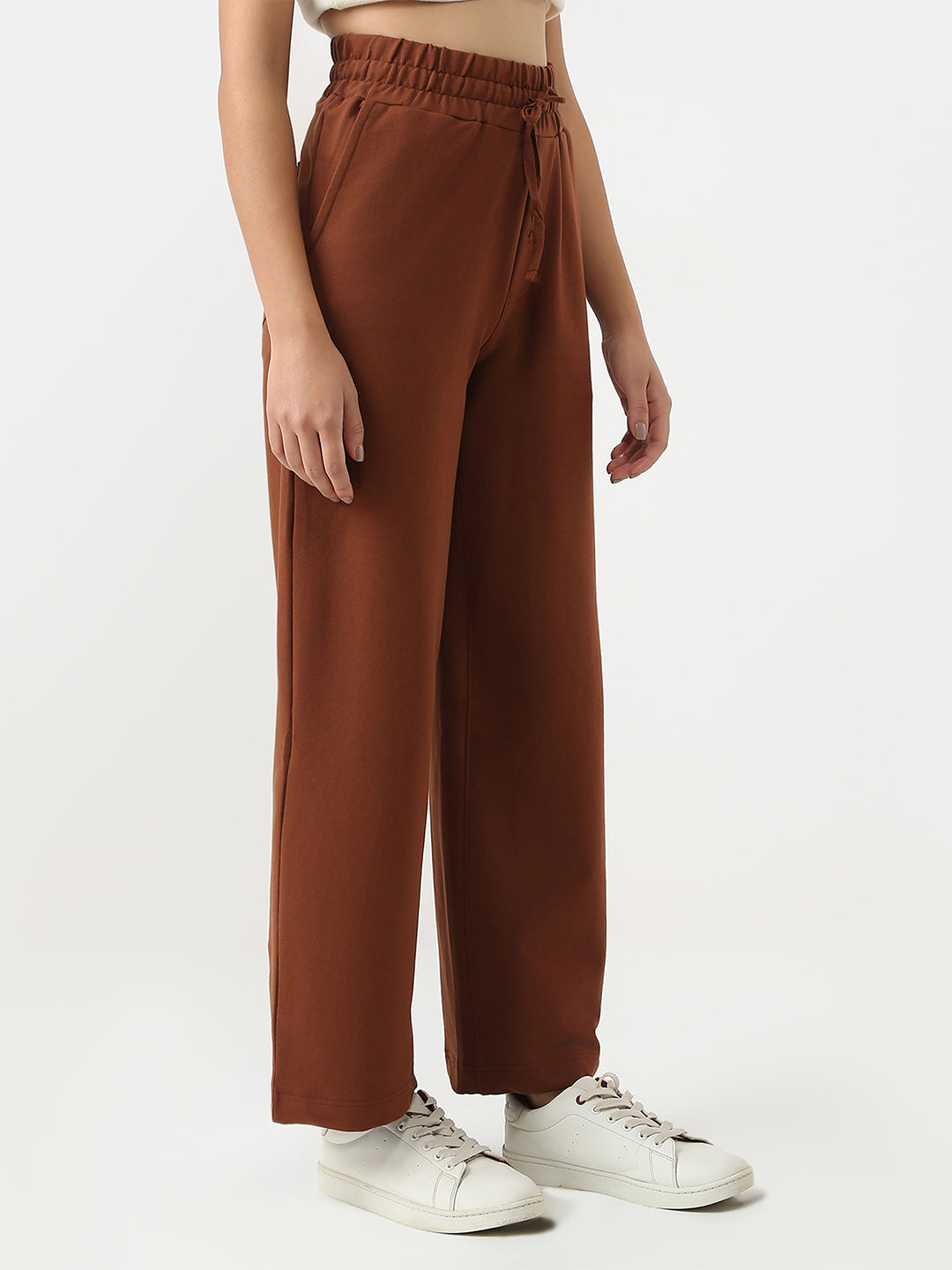 Women High Rise Loose Fit Trousers