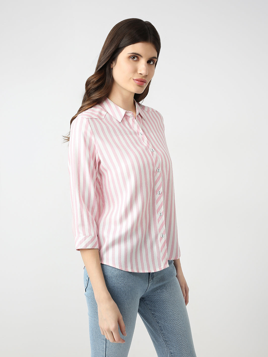 Women Slim Fit Striped Shirt