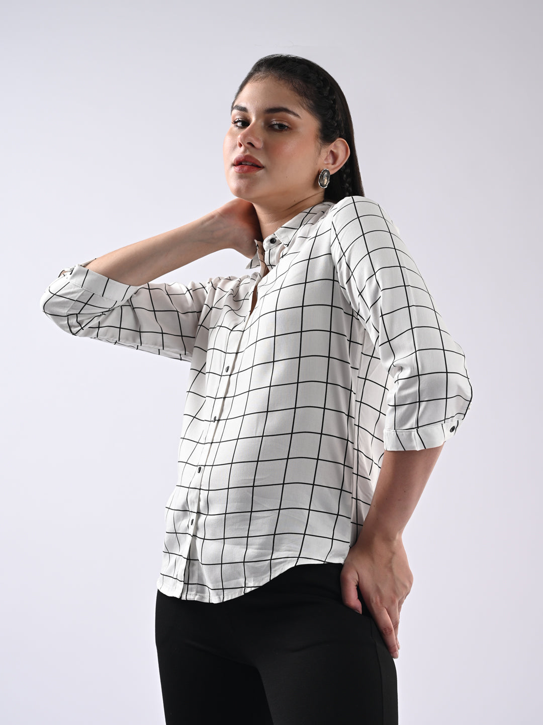 Women Checked  Slim Fit Shirt