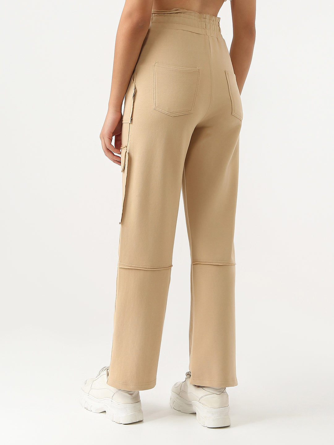 Women High Rise Loose Fit Cargo