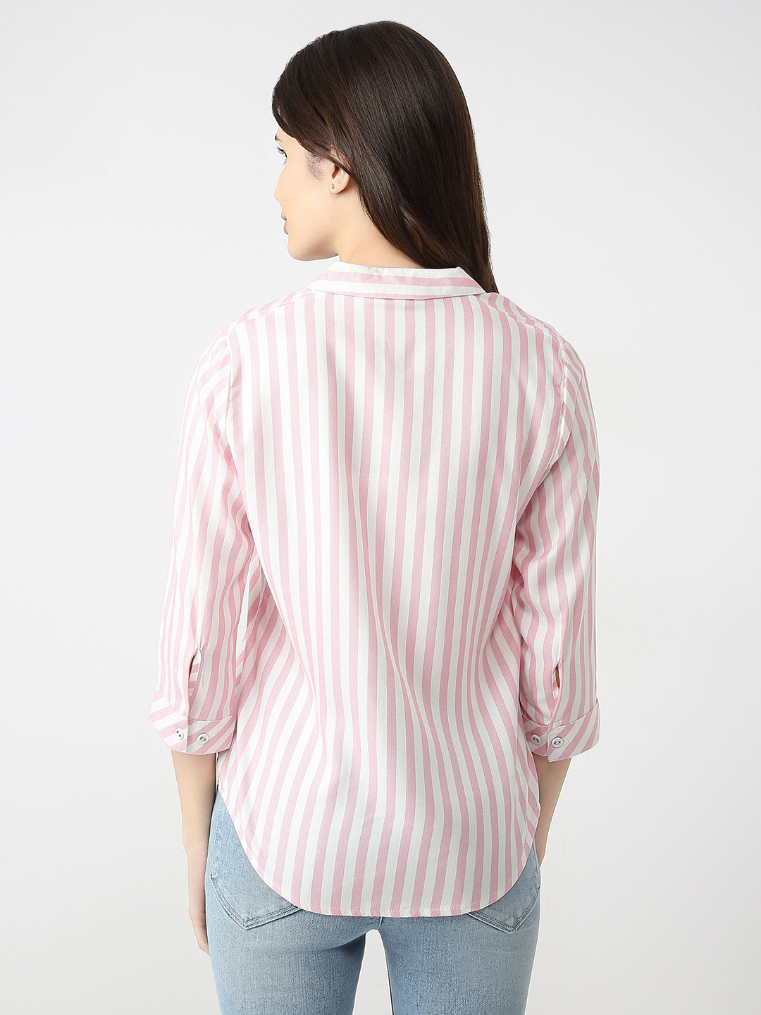 Women Slim Fit Striped Shirt