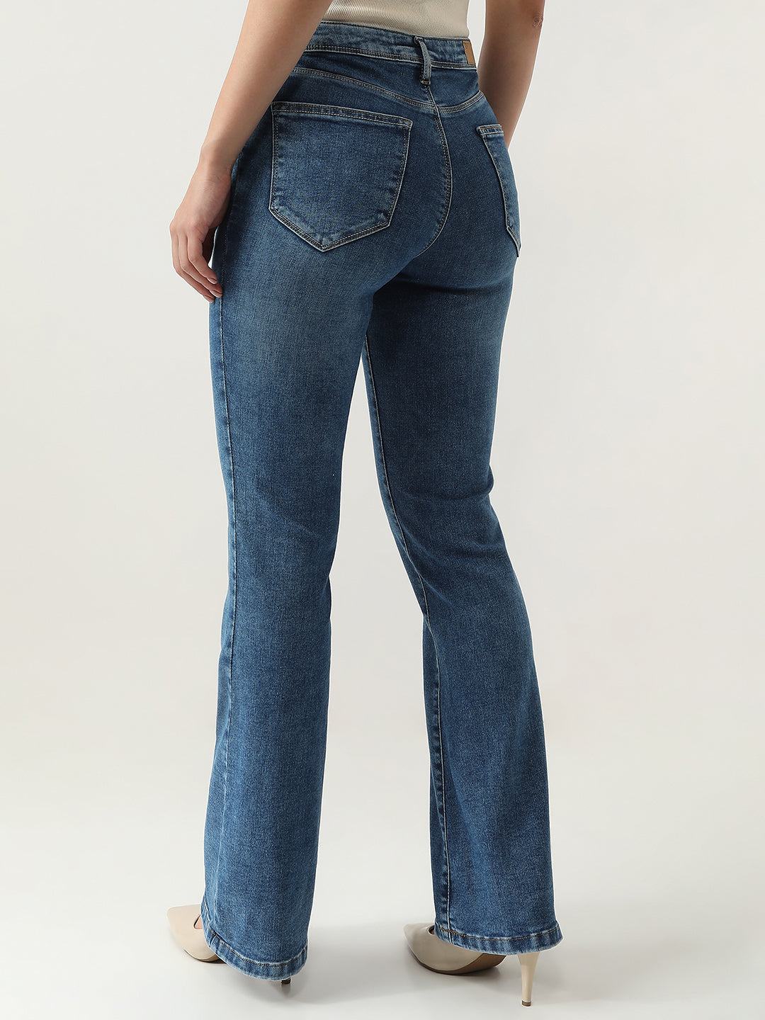 Women High Rise Flare Jeans