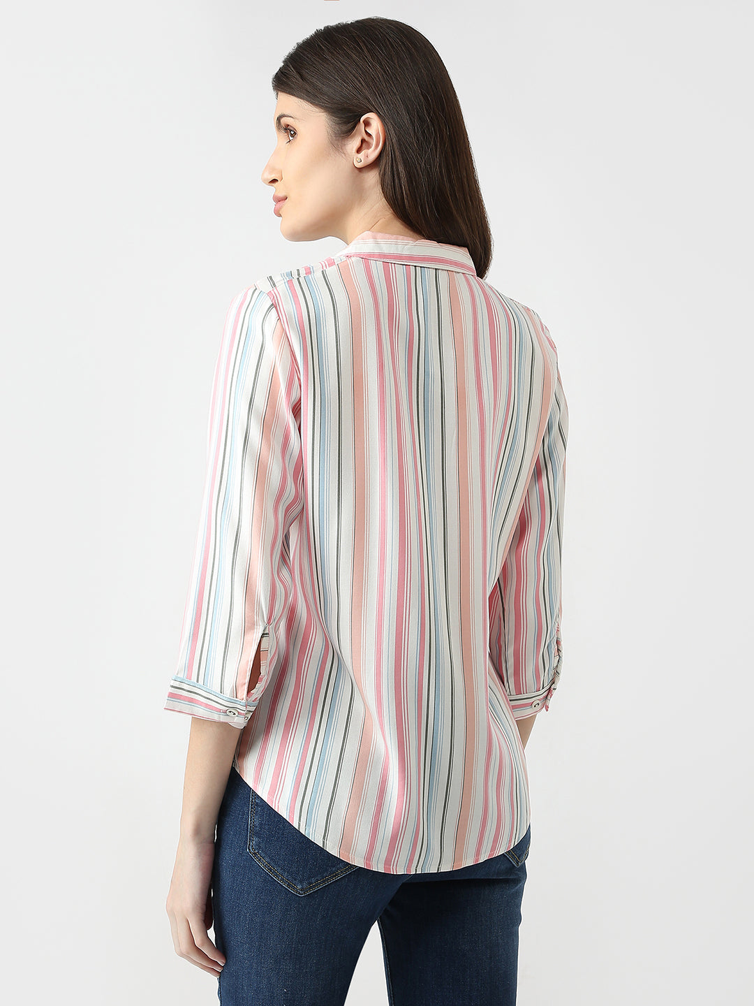 Women Slim Fit Striped Shirt