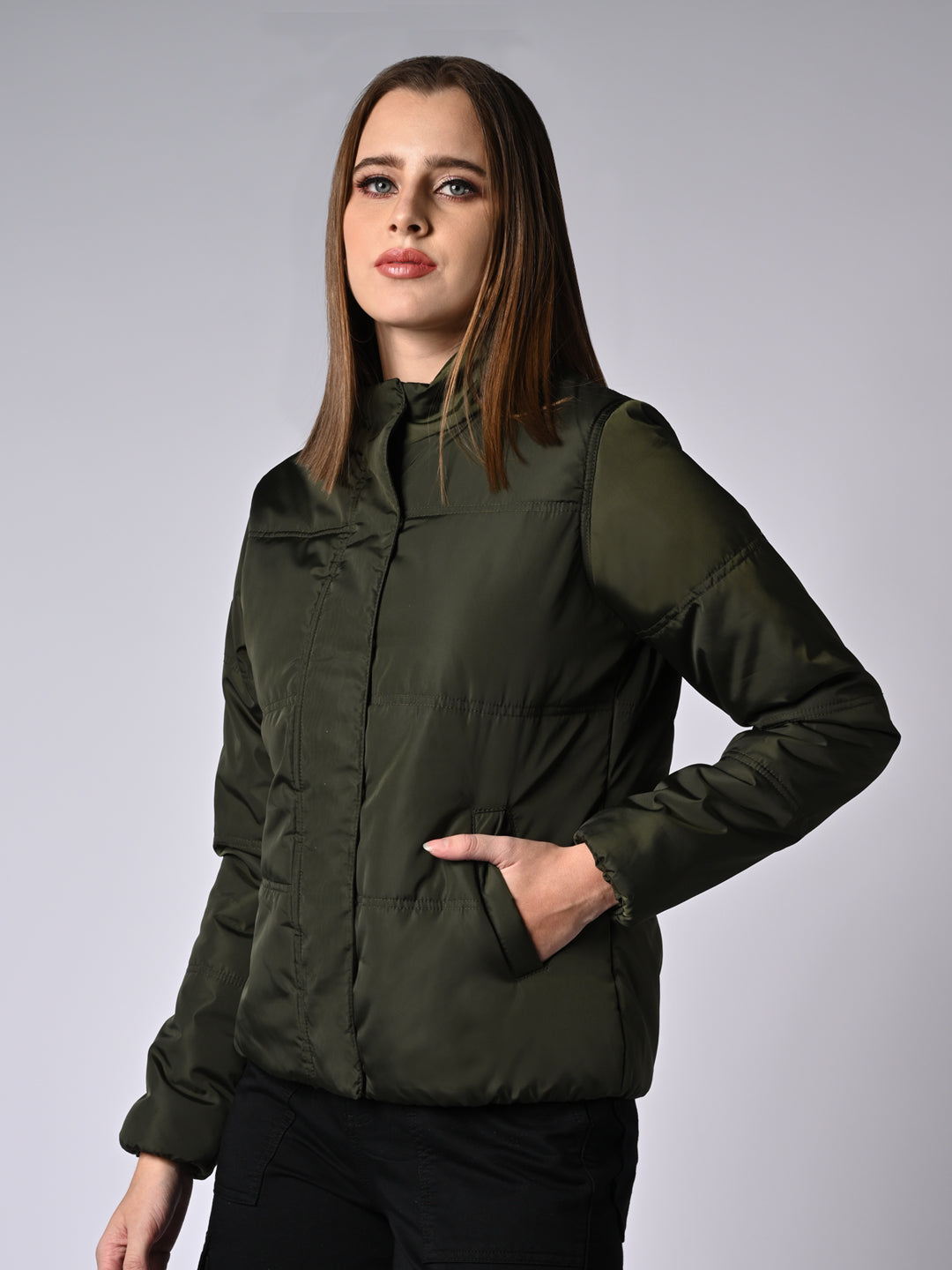 Women  Solid Slim Fit Jacket