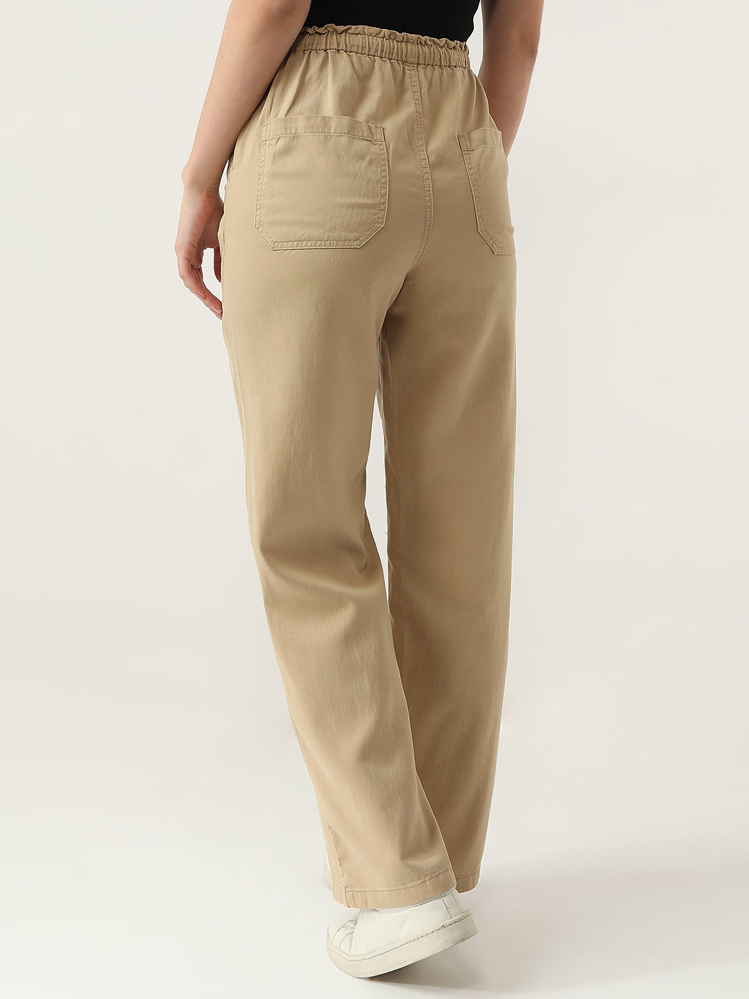 Women High-Rise Wide Leg Trousers