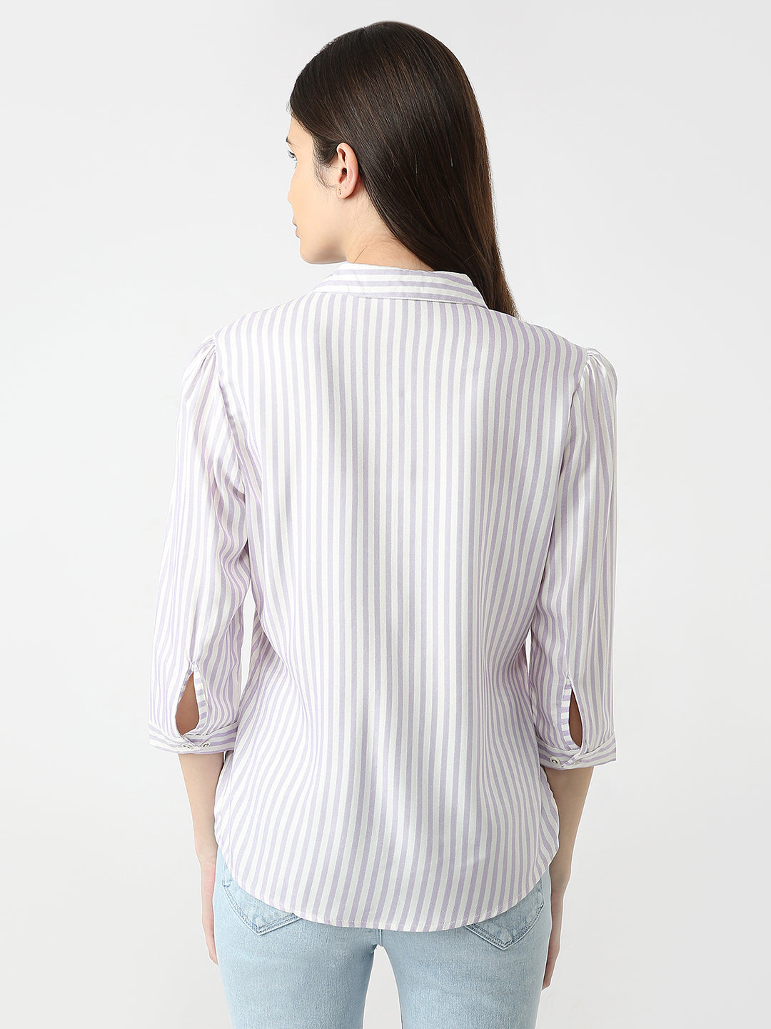 Women Slim Fit Striped Shirt