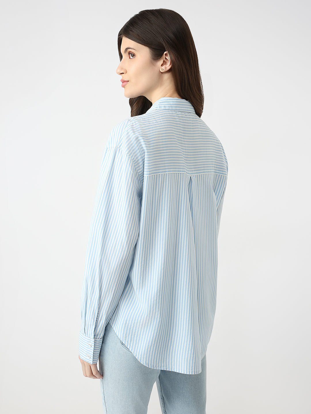 Women Slim Fit Striped Shirt