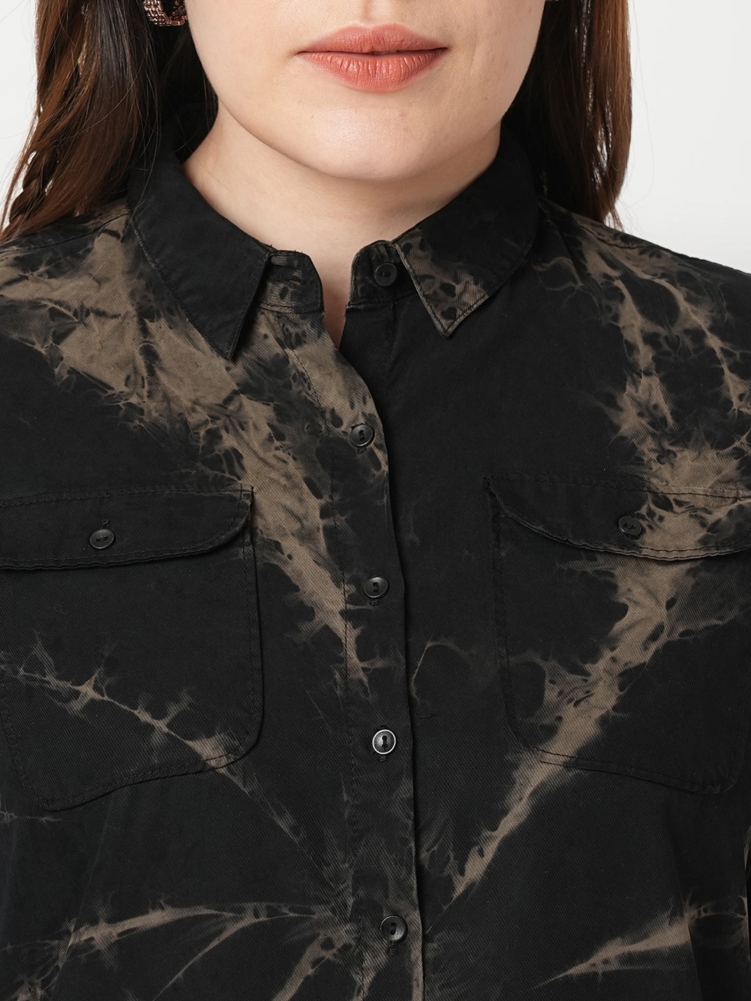 Women Tie & Dye Slim Fit Shirts