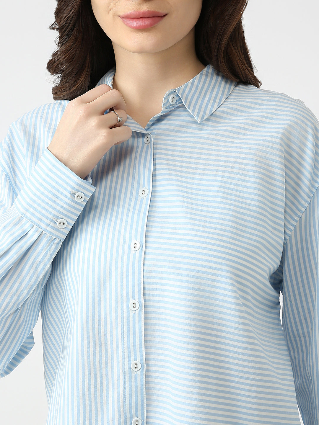 Women Slim Fit Striped Shirt