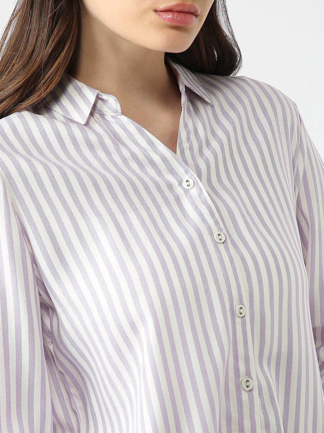 Women Slim Fit Striped Shirt