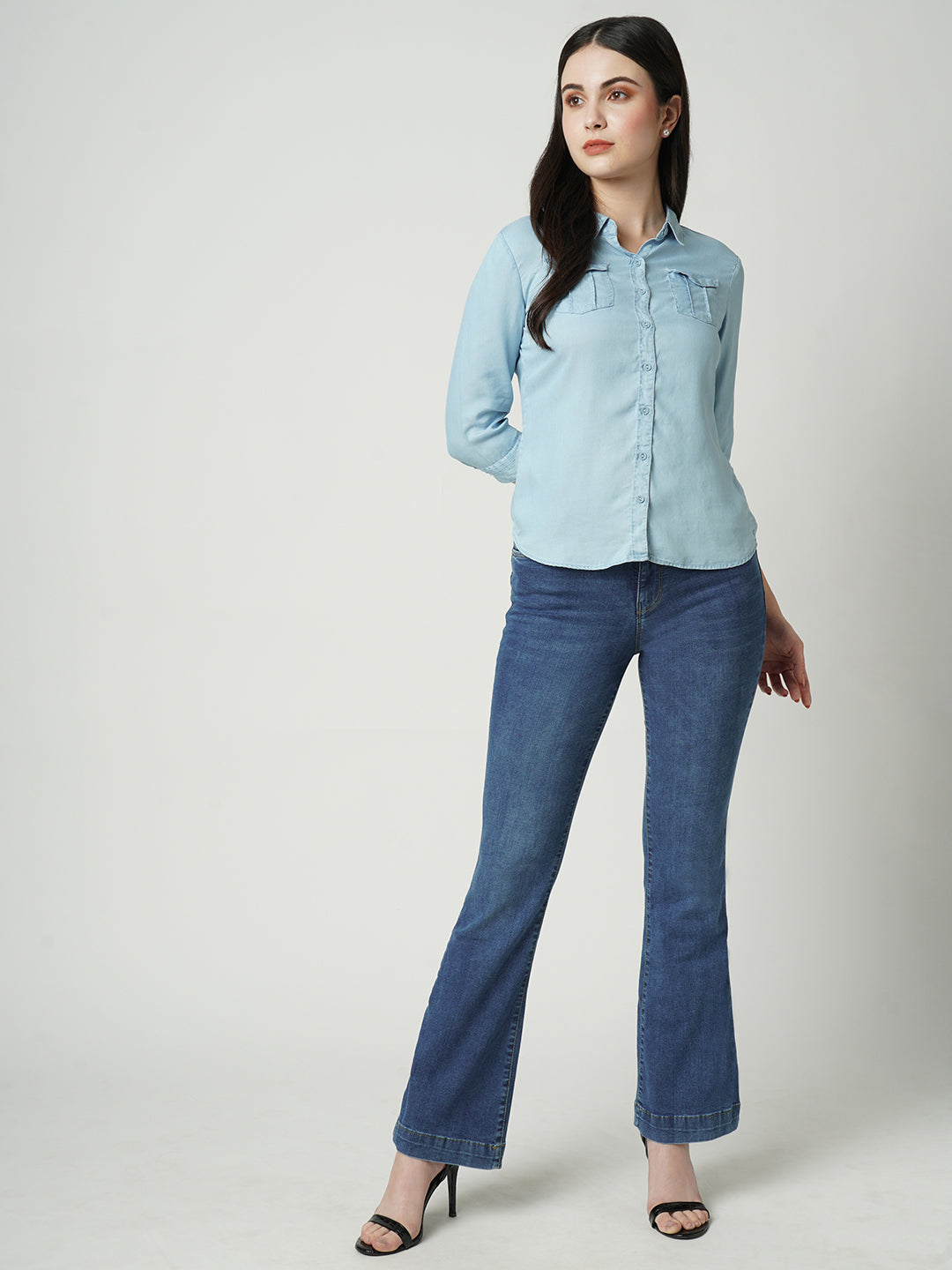 Buy FRAME Women's Le One Flare Jeans Online India | Ubuy