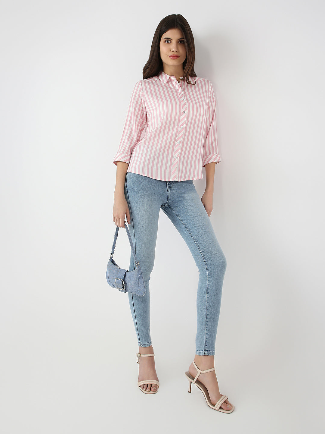 Women Slim Fit Striped Shirt