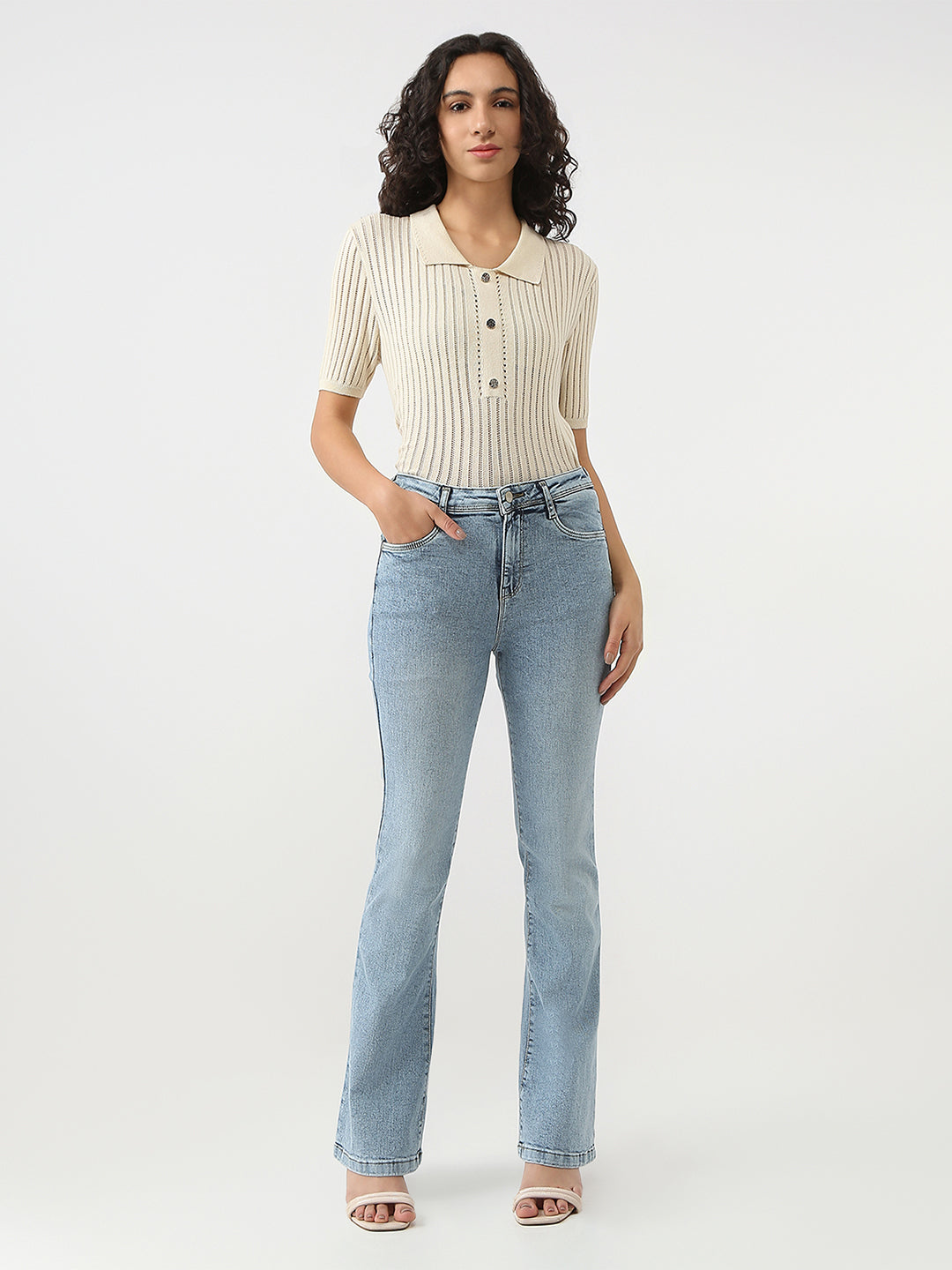 Women High-Rise  Flare Jeans