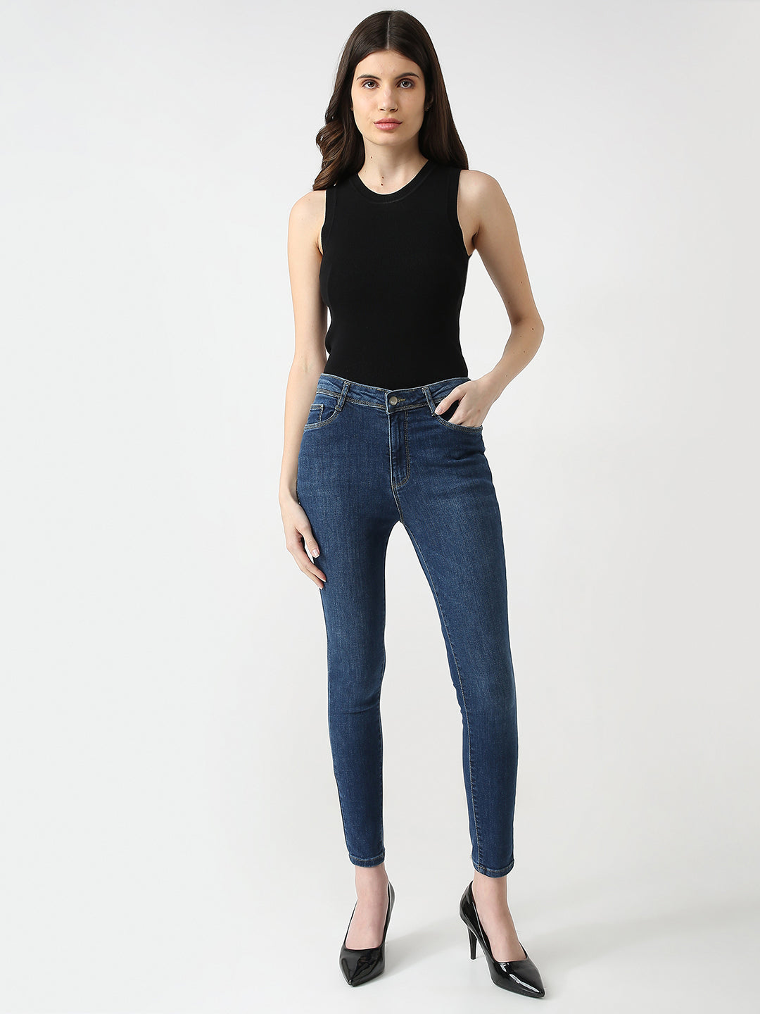 Women High Rise Skinny Fit Jeans