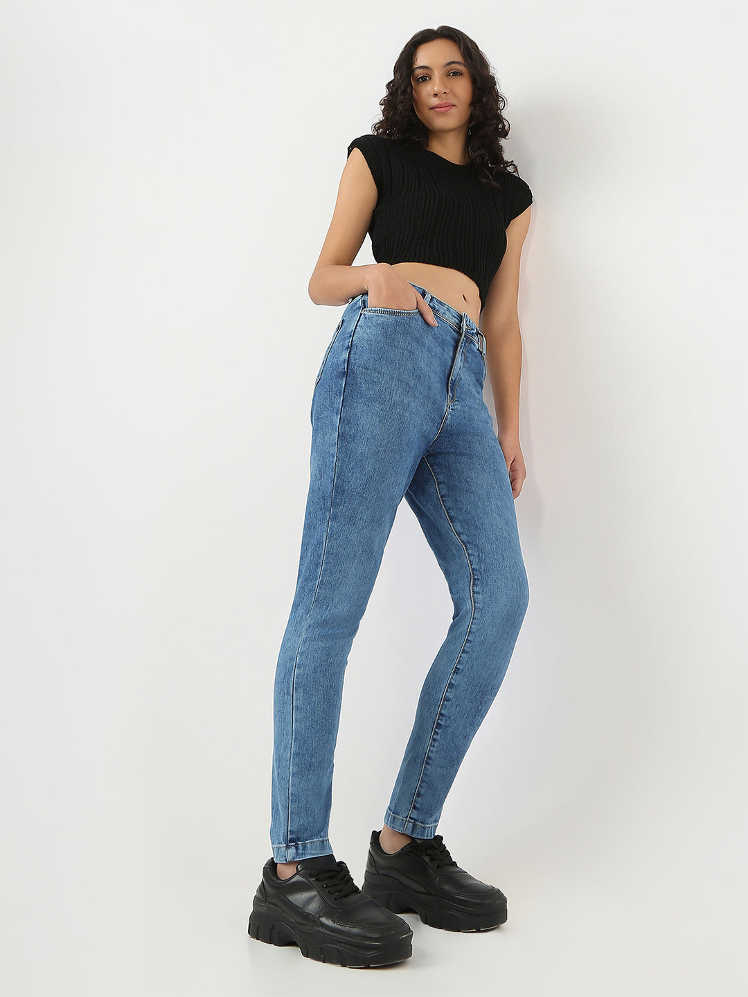 Women High Rise Skinny Fit Jeans