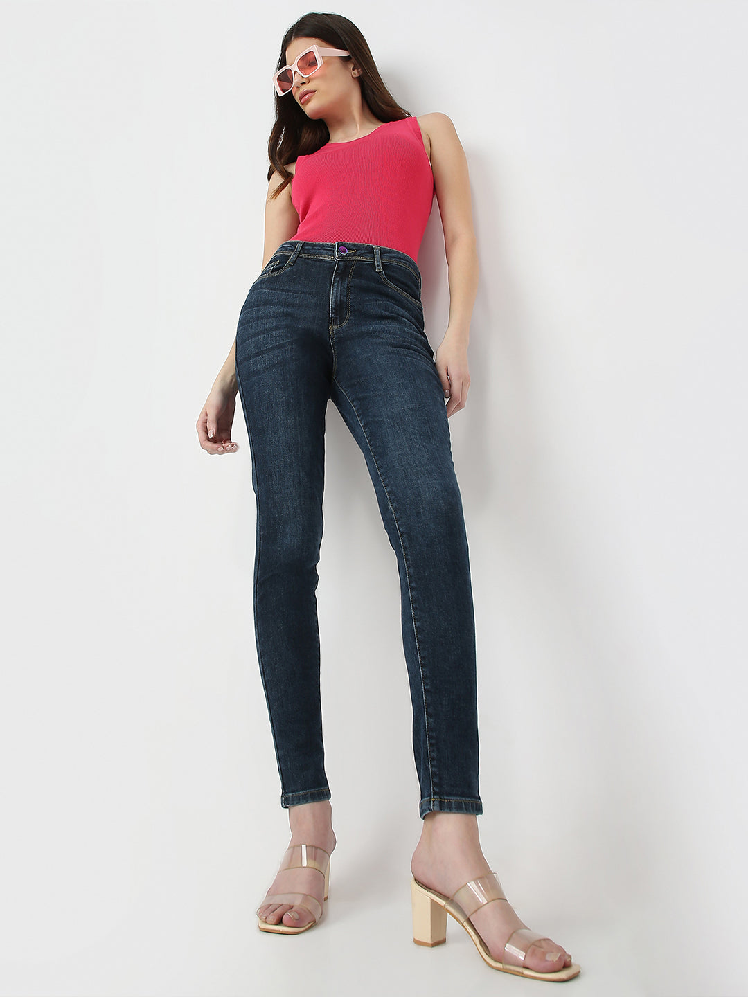 Women High Rise Skinny Fit Jeans