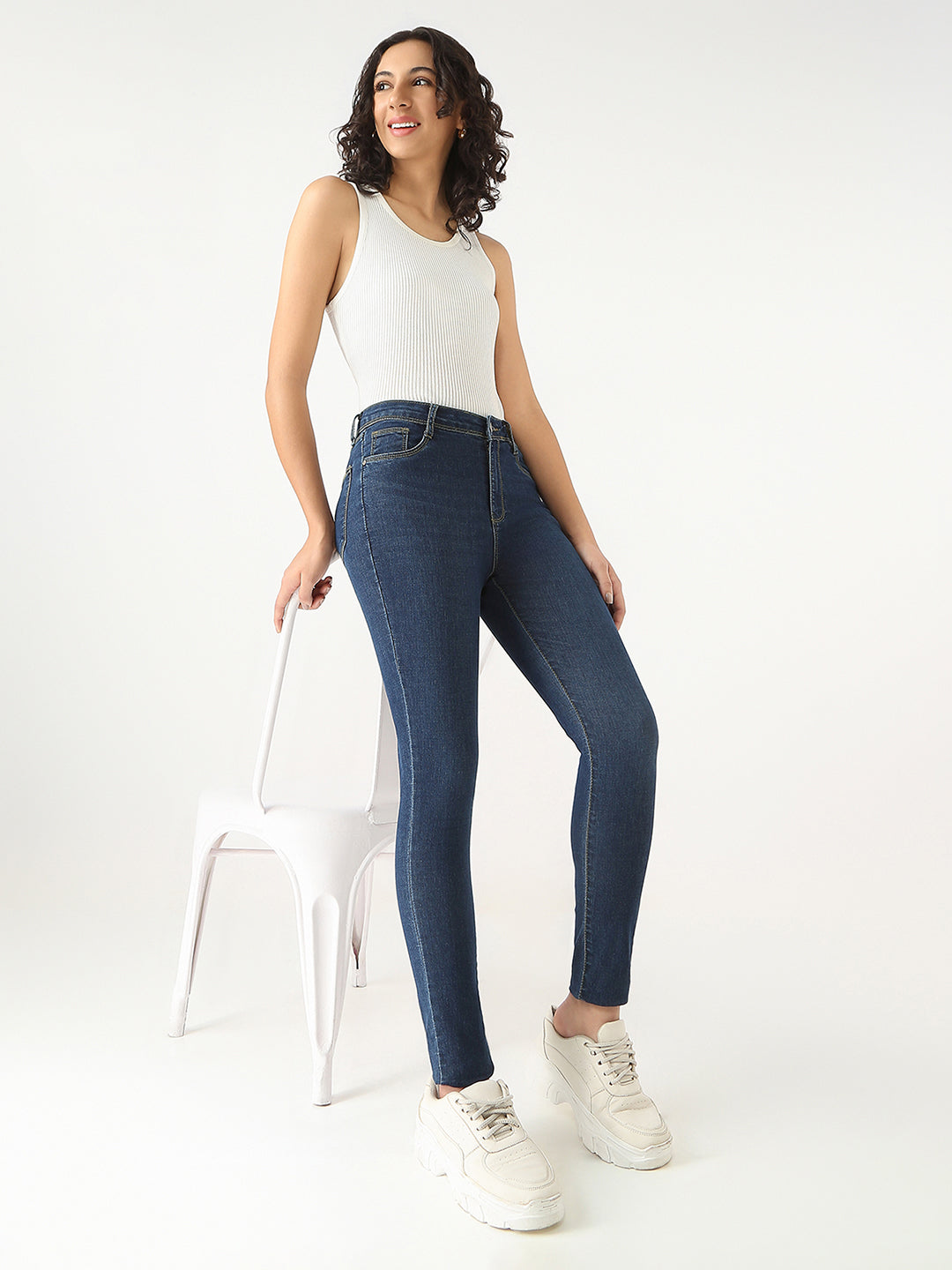 Women High Rise Skinny Fit Jeans