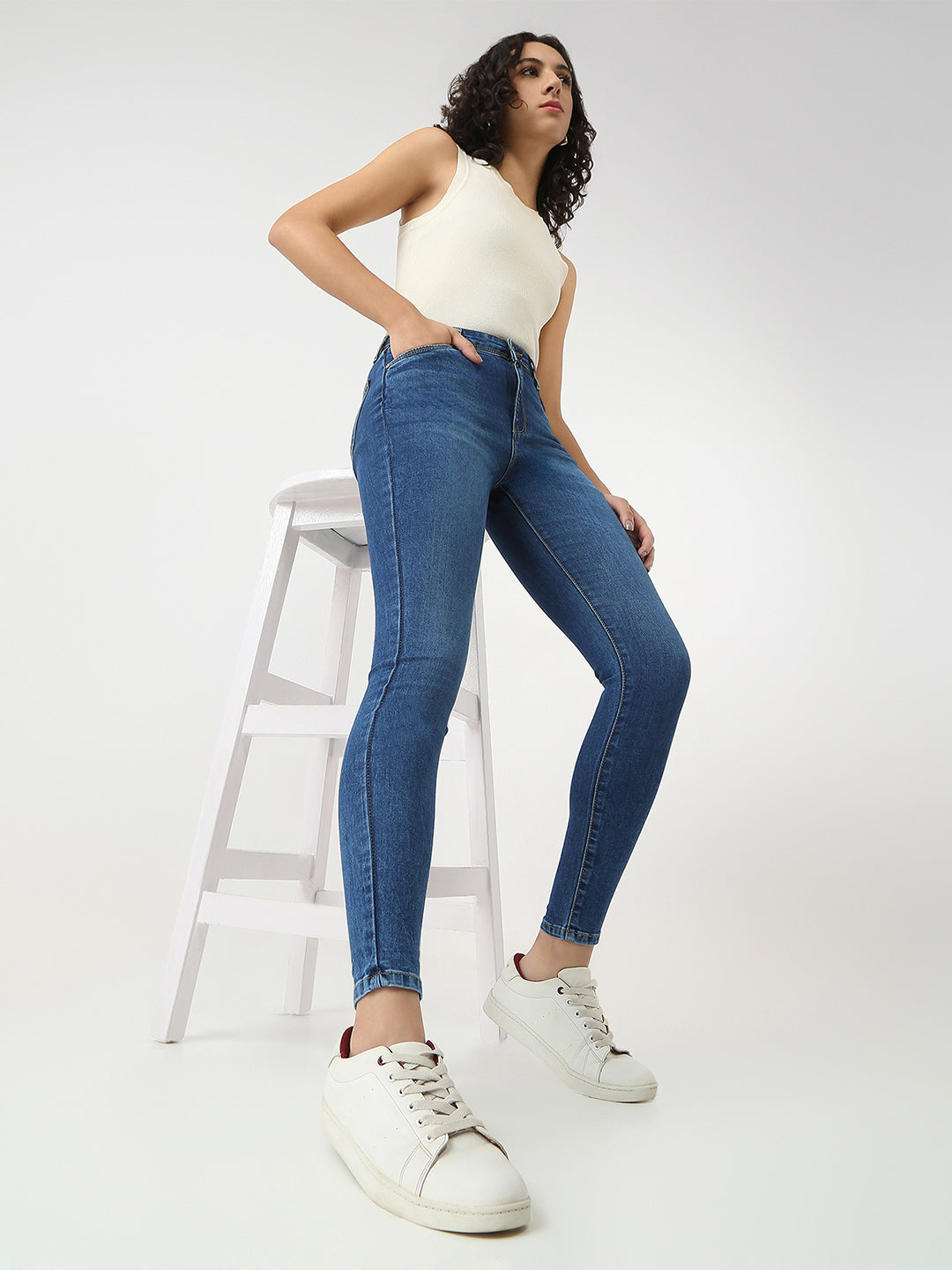 Women High Rise Skinny Fit Jeans