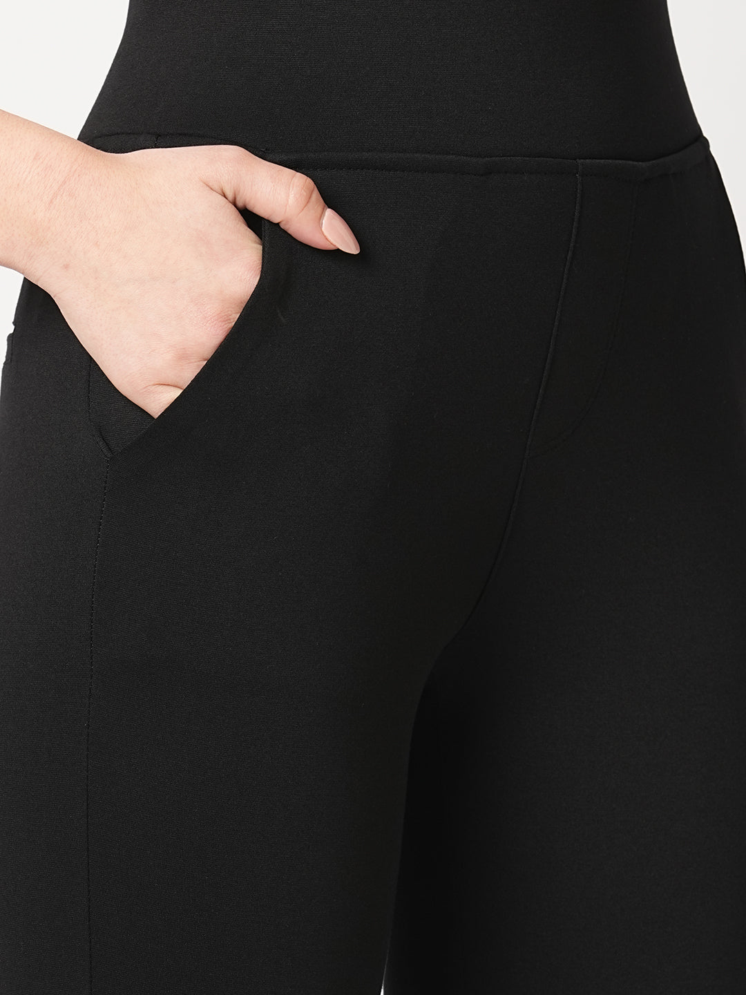 Women High-Rise Straight Treggings