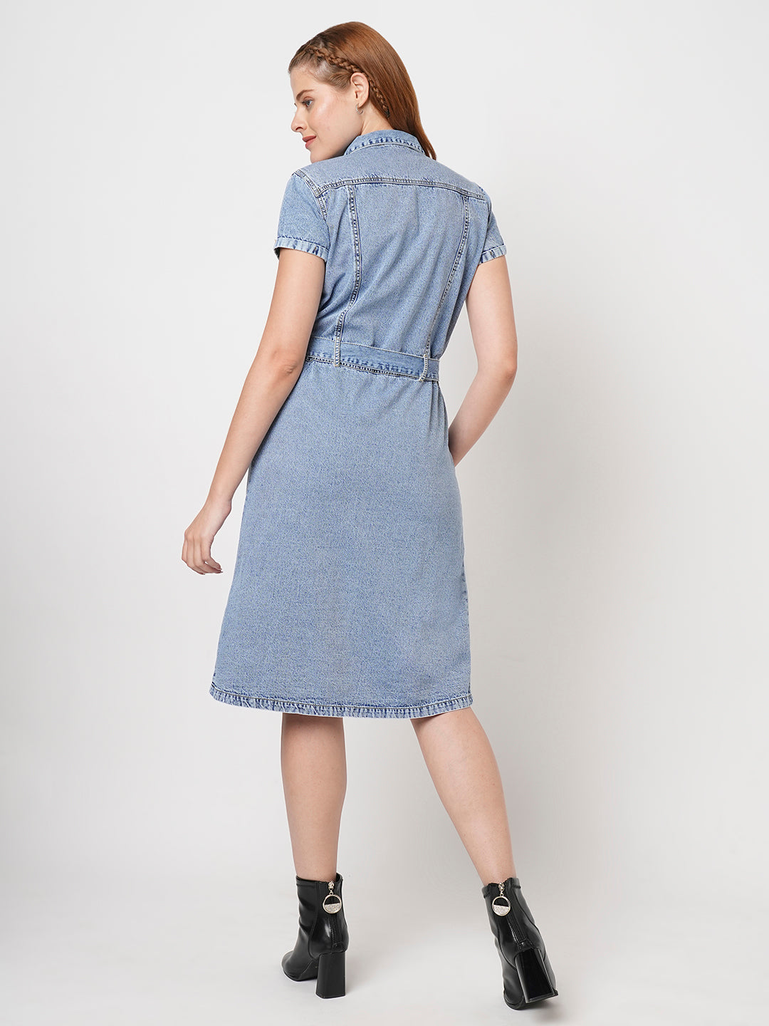 Light blue shops jean dress