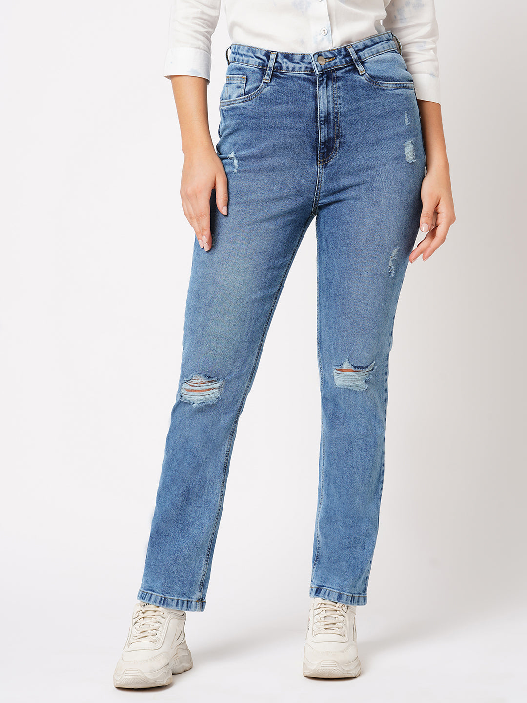 Buy K603 High Rise Relaxed Straight Fit | Kraus Jeans