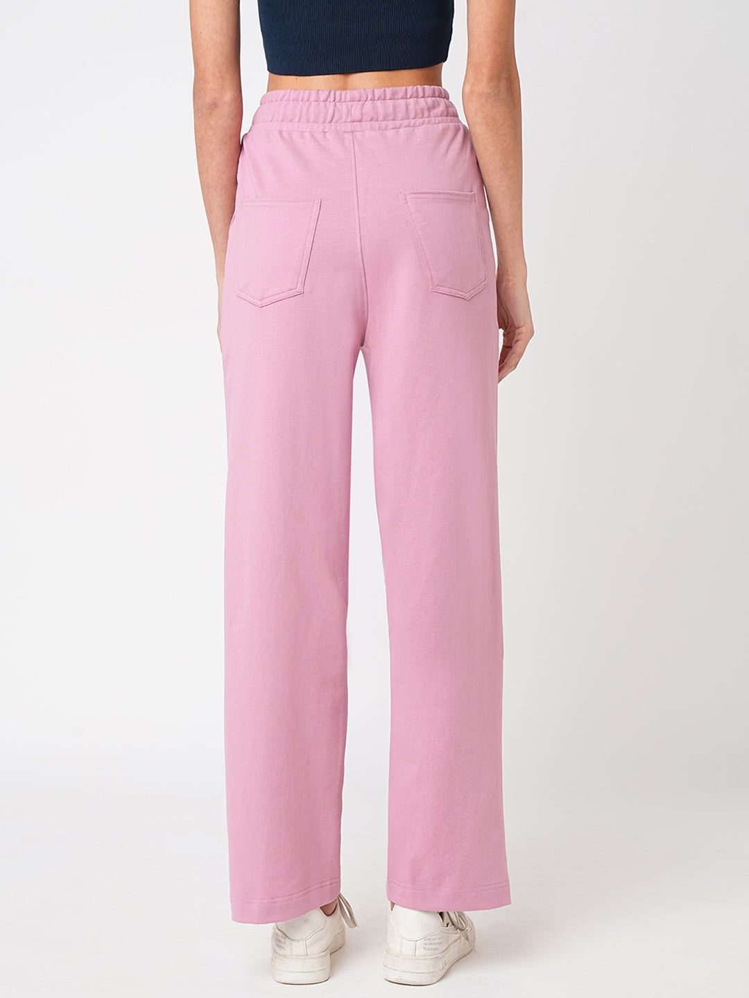 Women Dusty Pink High-Rise Athleisure