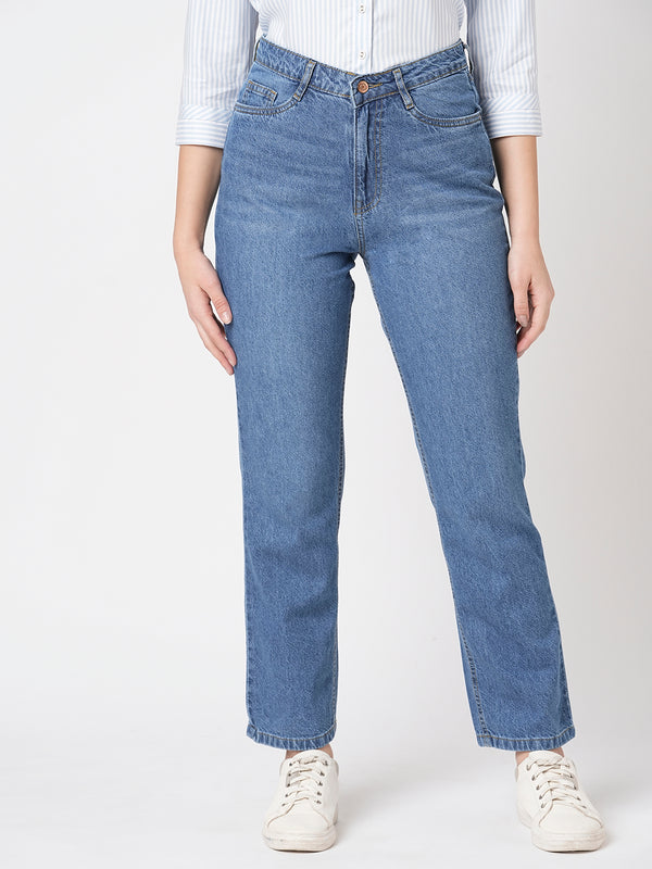 Buy K603 High Rise Relaxed Straight Fit | Kraus Jeans