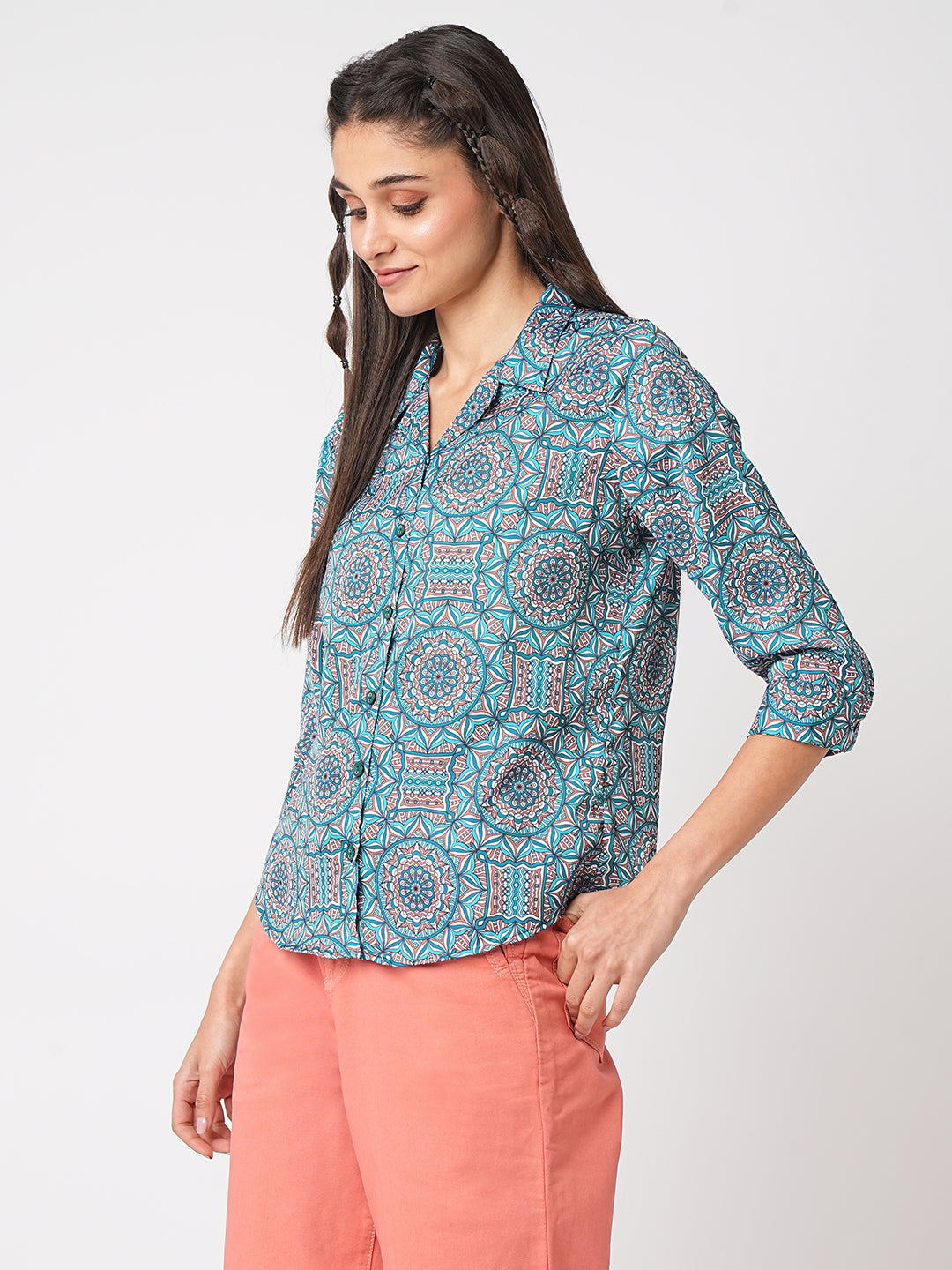 Women Kaleidoscope Printed Shirt