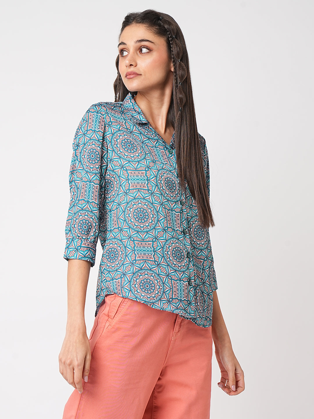 Women Kaleidoscope Printed Shirt