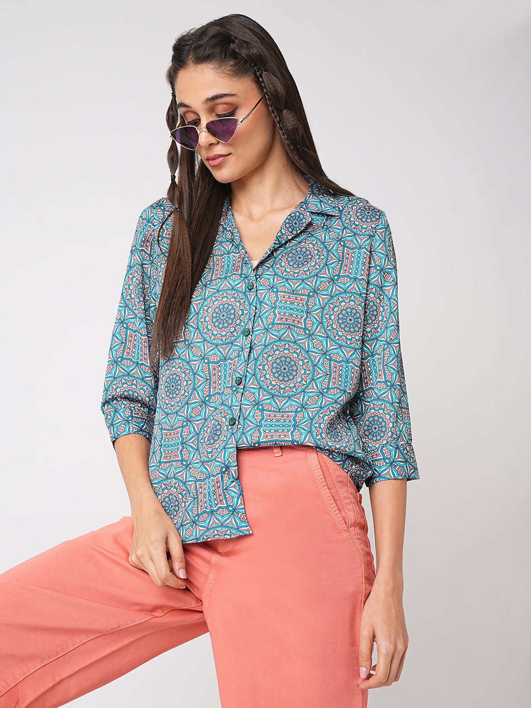 Women Kaleidoscope Printed Shirt