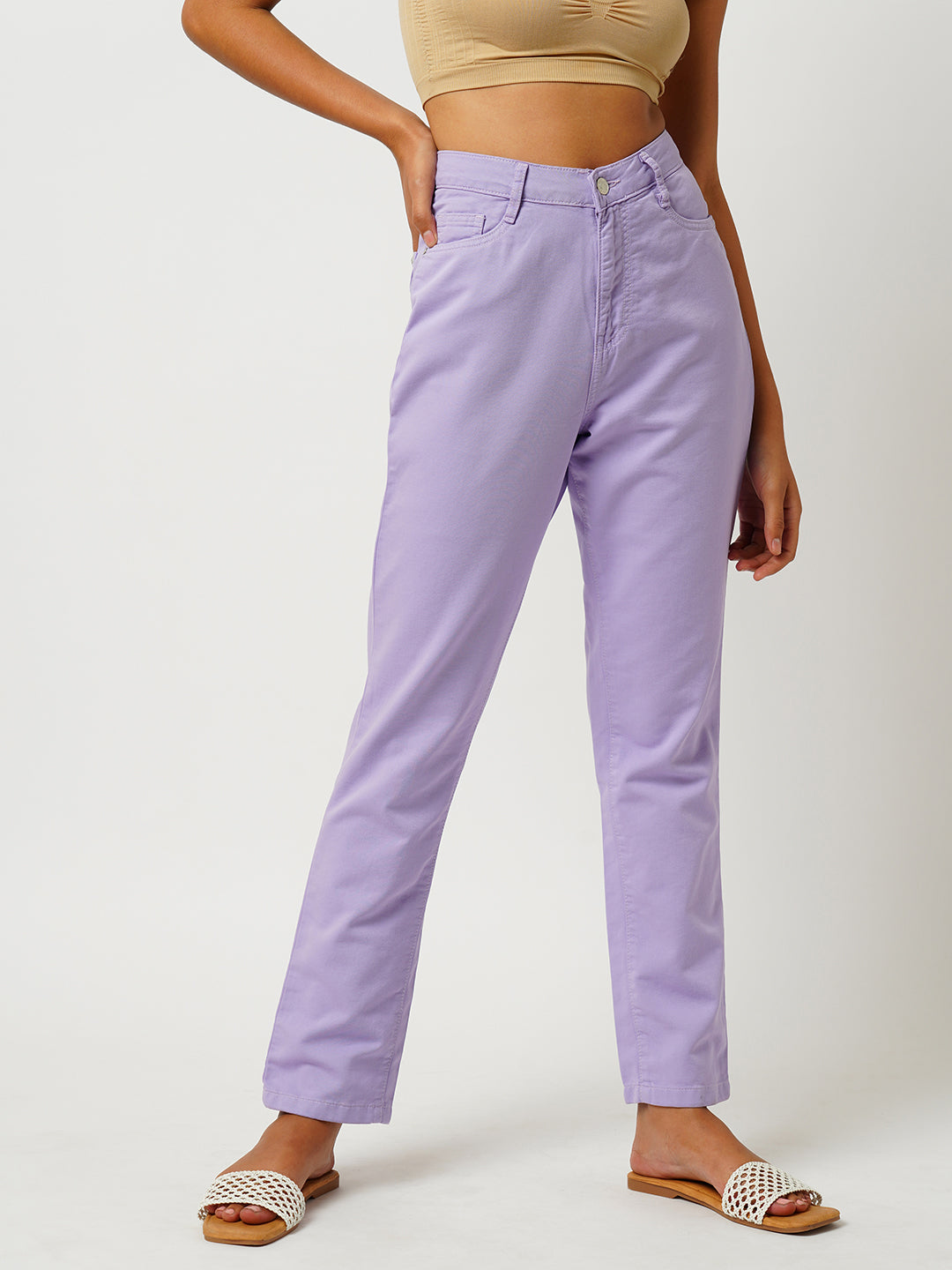 Women High-Rise Straight Fit Jeans