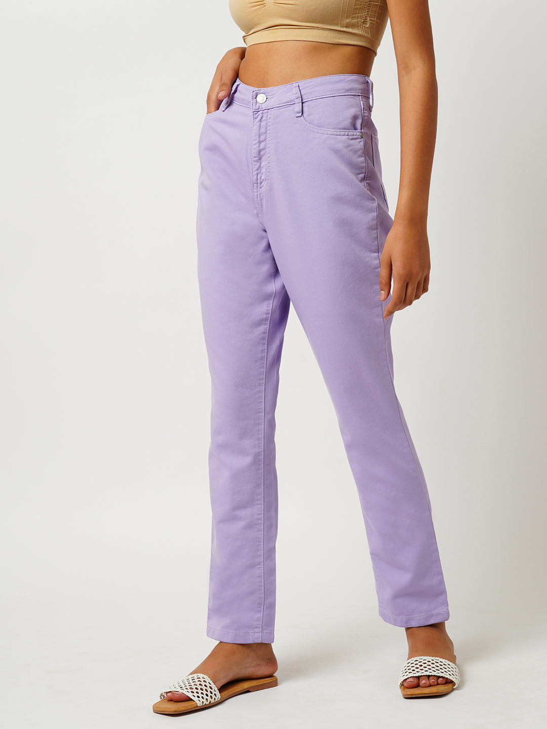 Women High-Rise Straight Fit Jeans