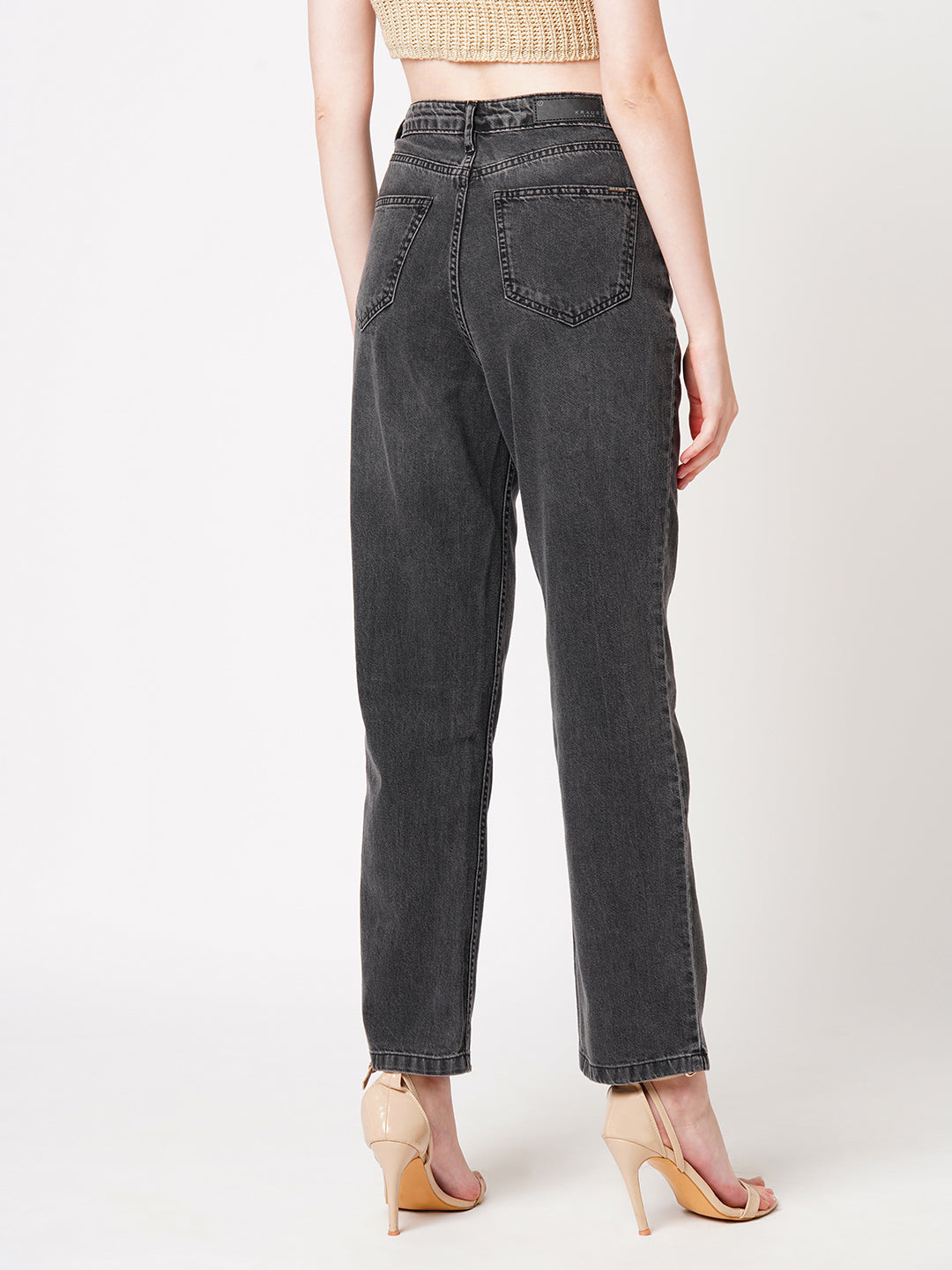 Women High-Rise Relax Straight Jeans