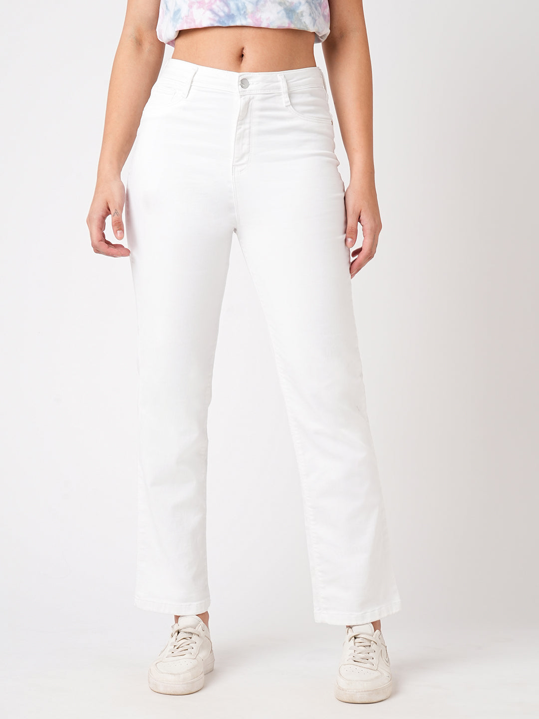 Women High-Rise Relax Straight Jeans