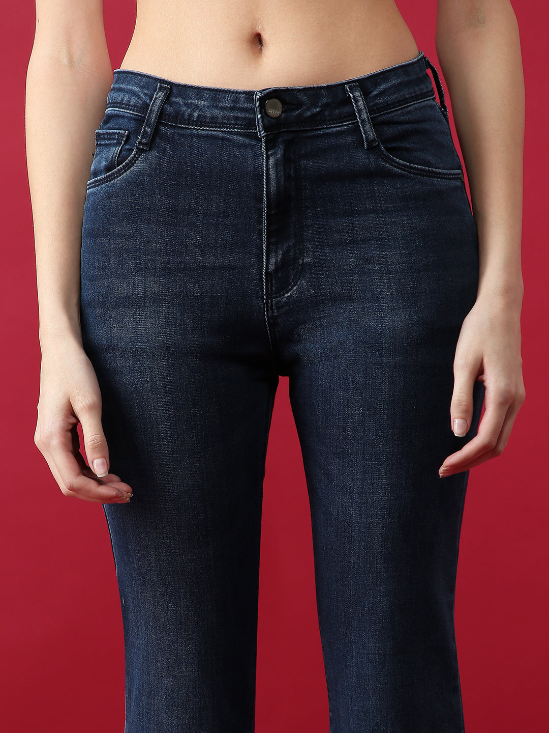 Women High Rise Flared Jeans