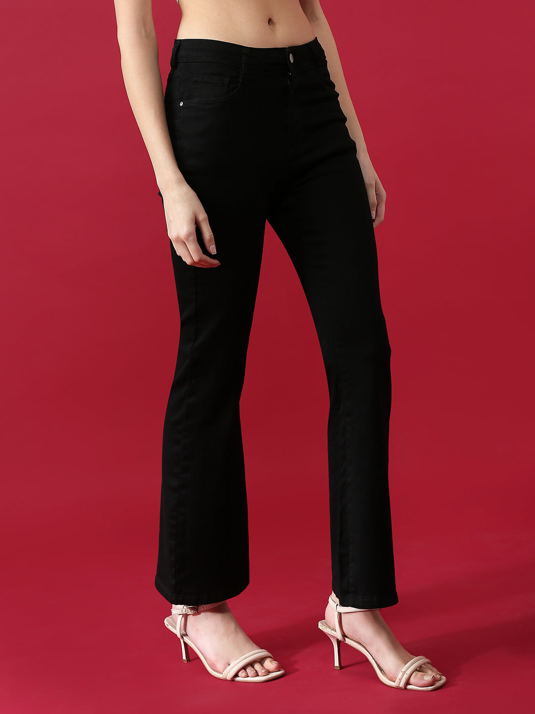 Women High Rise Flared Jeans