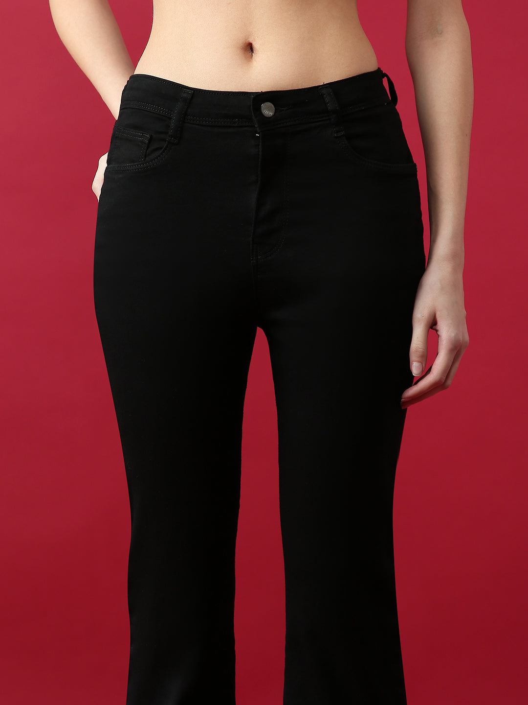 Women High Rise Flared Jeans