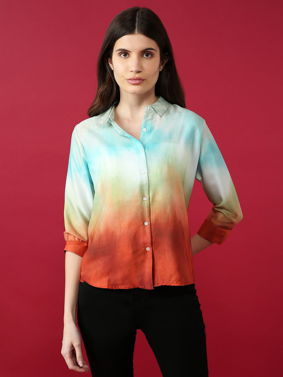 Women Slim Fit Printed Shirt