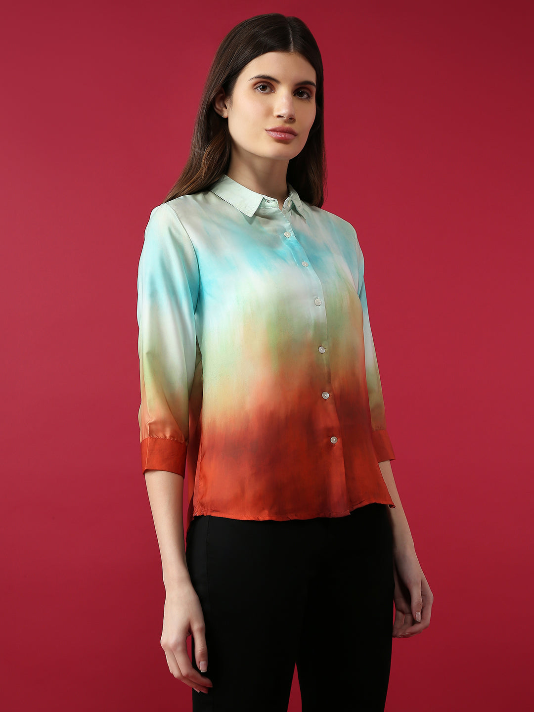 Women Slim Fit Printed Shirt