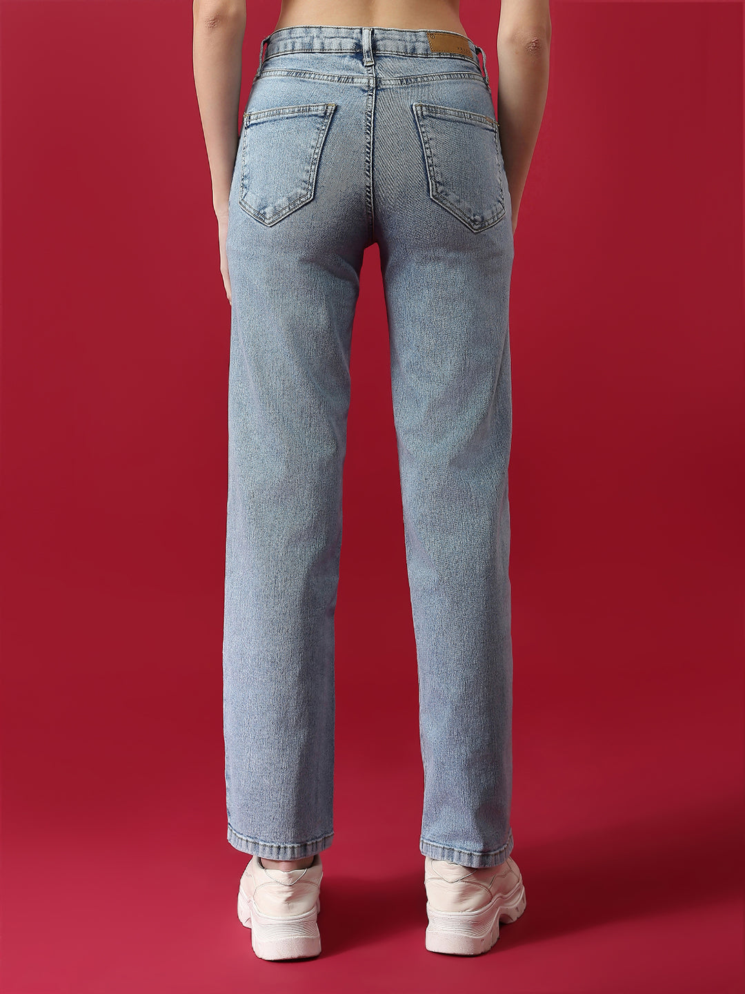 Women High Rise Straight Fit Jeans